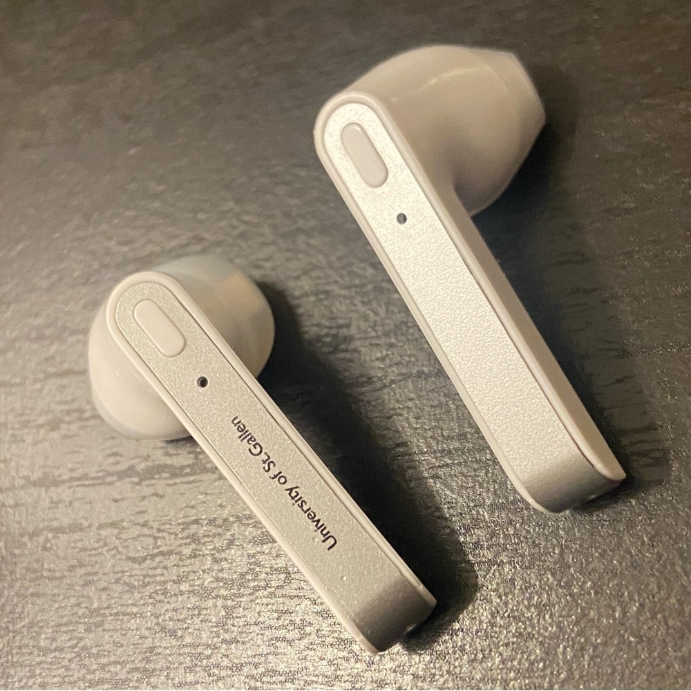 White Wireless Earbuds